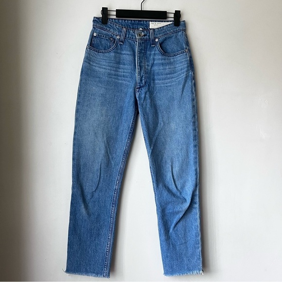 Rag & Bone Nina High-Rise Ankle Cigarette Jeans in Poppy Wash 25" - Picture 3 of 6